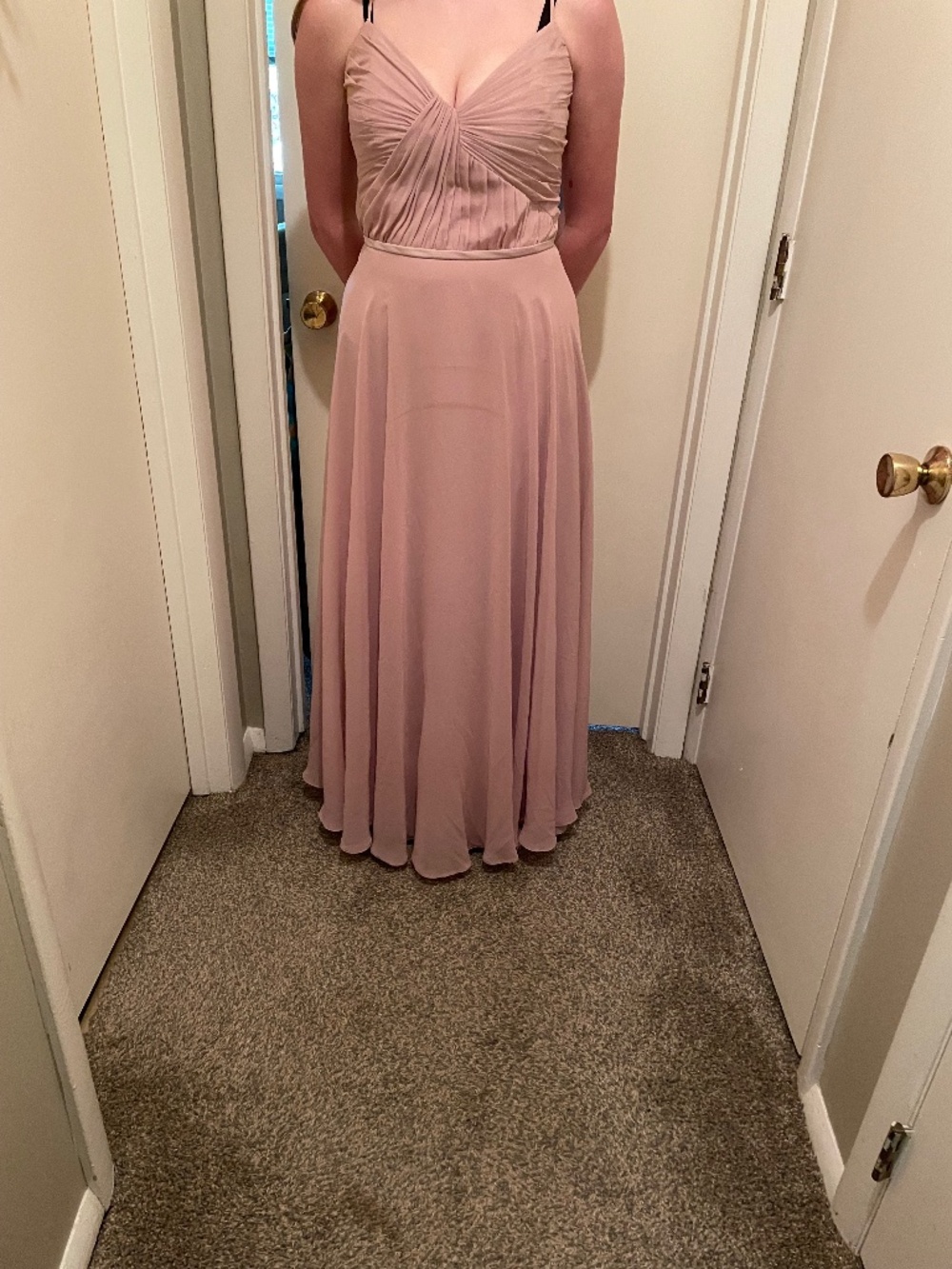 Formal pale purple long dress